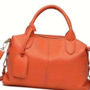 Elegant Orange Handbag